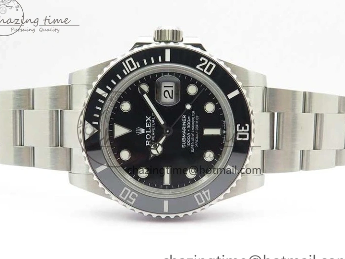 0102 Upgraded Submariner 41mm 126610 LN BP Maker Black Dial on SS Bracelet A 2592